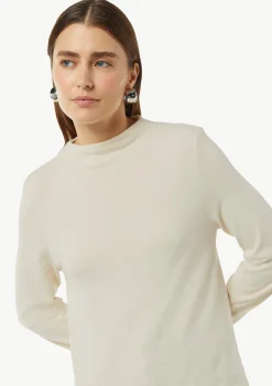 Weiches Langarmshirt mit Stehkragen
