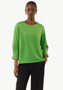 Weiches Sweatshirt mit Faltendetail am Ärmel