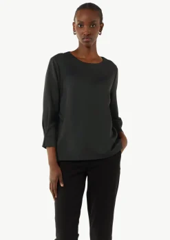 Weiches Sweatshirt mit Faltendetail am Ärmel