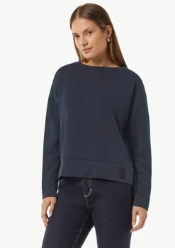 Weiches Sweatshirt mit Schlitz am Saum