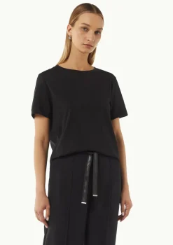 Weiches T-Shirt mit Logo-Stickerei