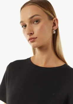 Weiches T-Shirt mit Logo-Stickerei