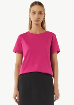 Weiches T-Shirt mit Logo-Stickerei