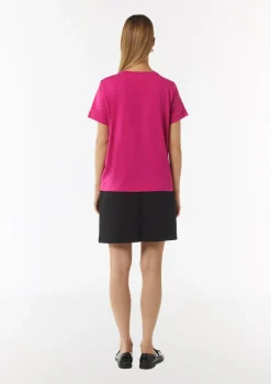 Weiches T-Shirt mit Logo-Stickerei