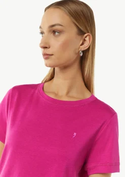 Weiches T-Shirt mit Logo-Stickerei