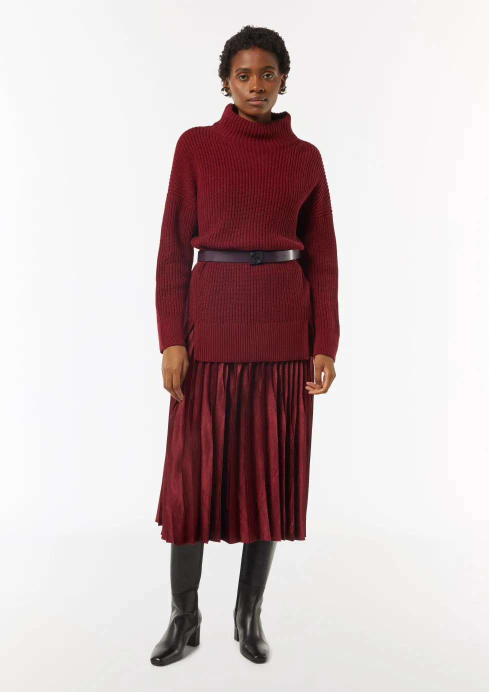 Wendegürtel mit lederbezogener Logoschließe