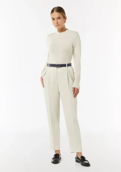 Wendegürtel mit lederbezogener Logoschließe