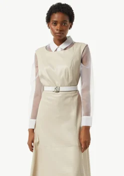 Wendegürtel mit lederbezogener Logoschließe