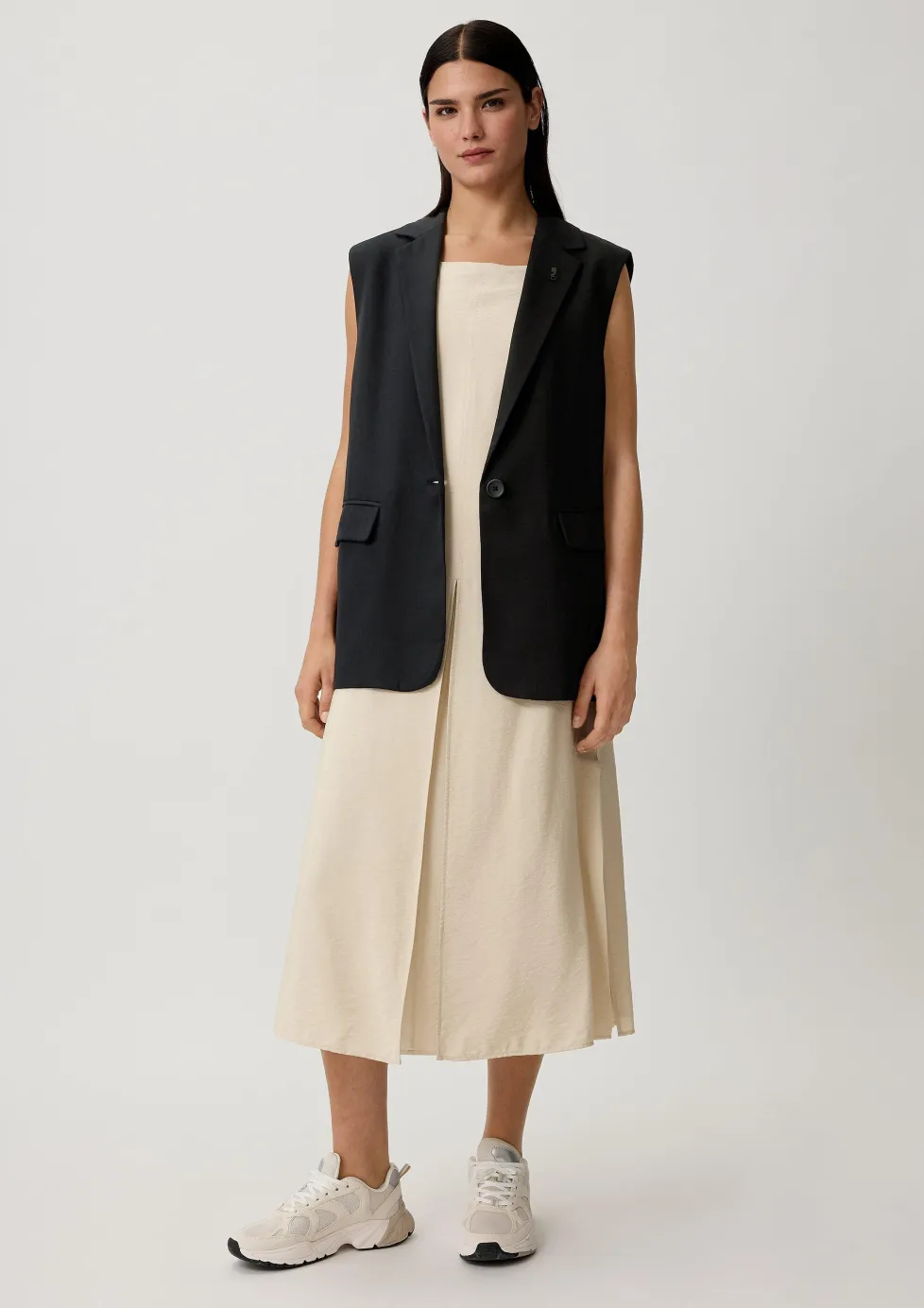 Weste mit Reverskragen