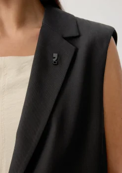 Weste mit Reverskragen