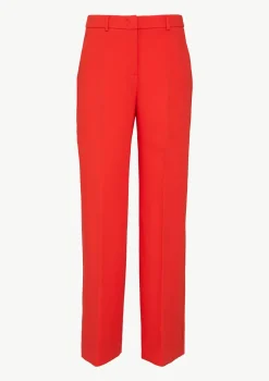 Wide Leg Hose mit Hakenverschluss und Eingrifftaschen