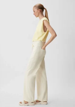 Wide leg-Jeans mit Tunnelzug