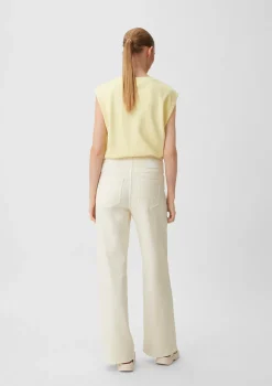 Wide leg-Jeans mit Tunnelzug