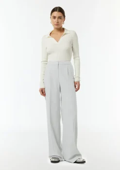 Wide-Leg-Hose aus fließendem Flanell