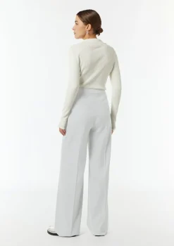 Wide-Leg-Hose aus fließendem Flanell