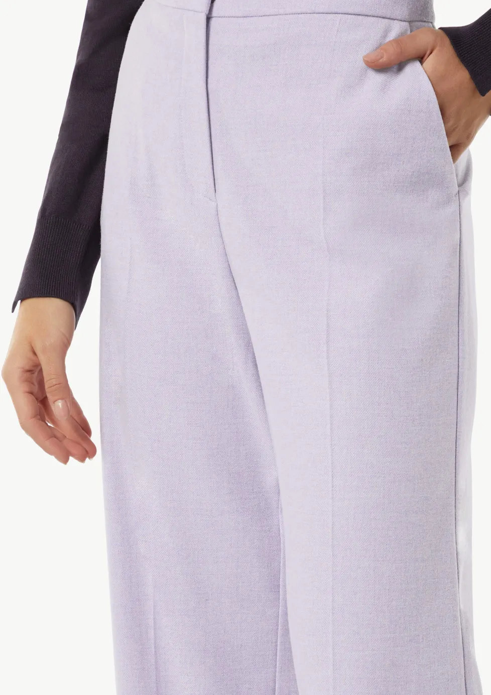 Wide-Leg-Hose aus fließendem Flanell
