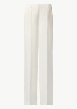 Wide-Leg-Hose aus Leinenmix