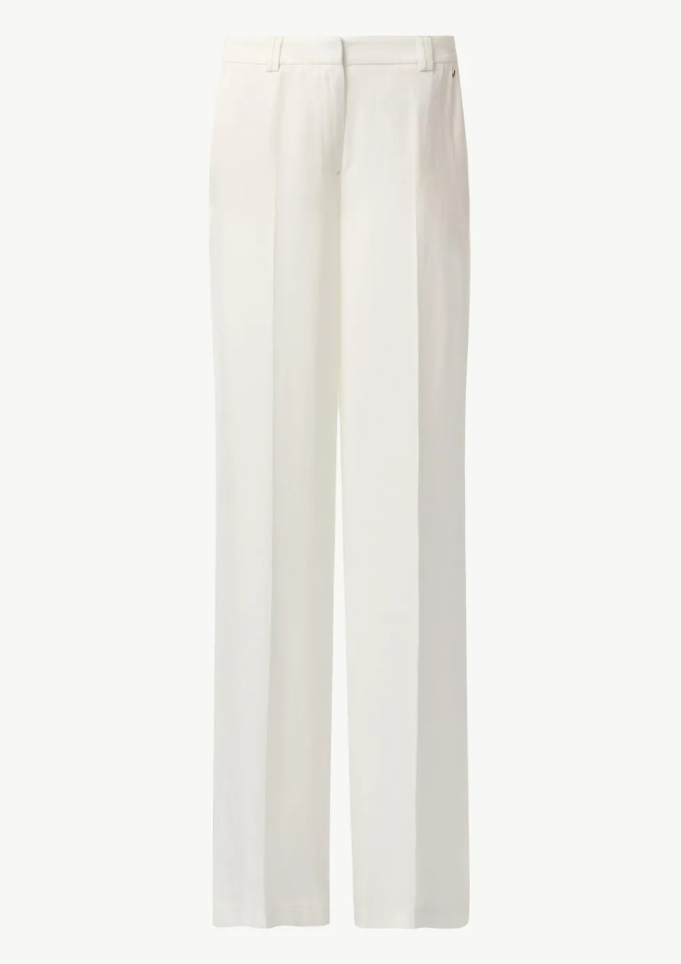 Wide-Leg-Hose aus Leinenmix