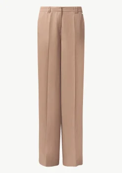 Wide-Leg-Hose aus Leinenmix