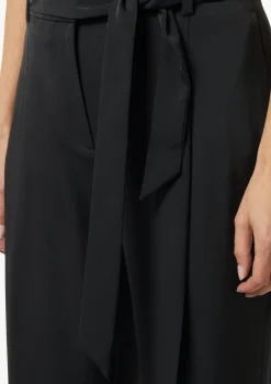 Wide-Leg-Hose mit Bindegürtel