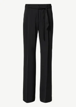 Wide-Leg-Hose mit Bindegürtel