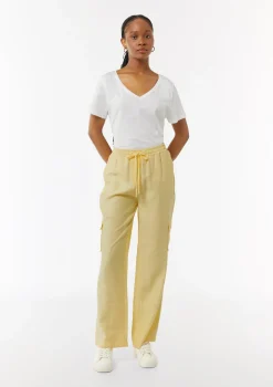 Wide-Leg-Hose mit Cargotaschen