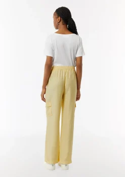 Wide-Leg-Hose mit Cargotaschen