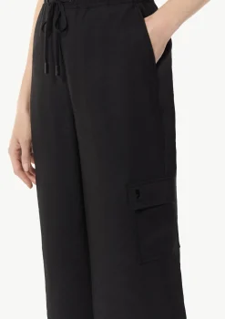 Wide-Leg-Hose mit Cargotaschen