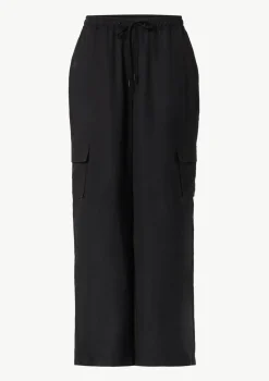 Wide-Leg-Hose mit Cargotaschen