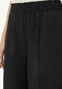 Wide-Leg-Hose mit gerafftem Bund