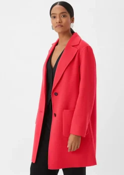 Wollmantel im Loose Fit