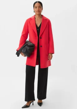 Wollmantel im Loose Fit