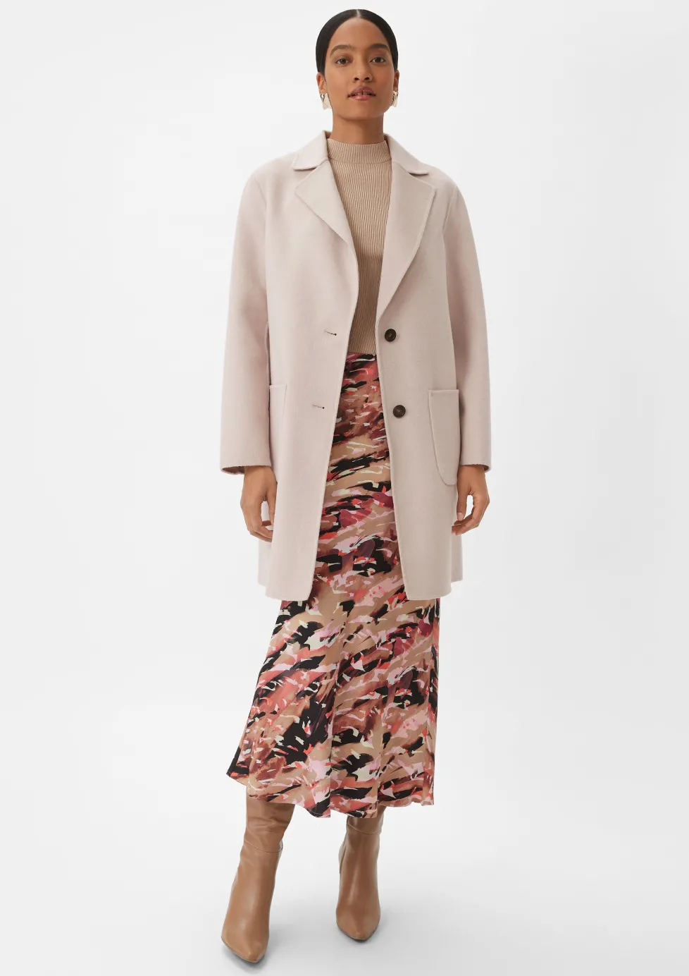 Wollmantel im Loose Fit