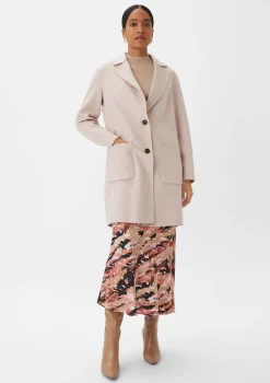 Wollmantel im Loose Fit