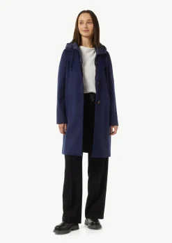 Wollmantel mit herausnehmbarem Steppeinsatz