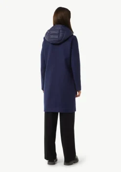 Wollmantel mit herausnehmbarem Steppeinsatz