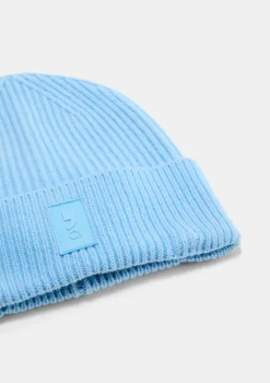 Wollmütze mit Label-Patch