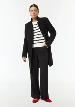 Zopfstrickpullover aus Wollmix